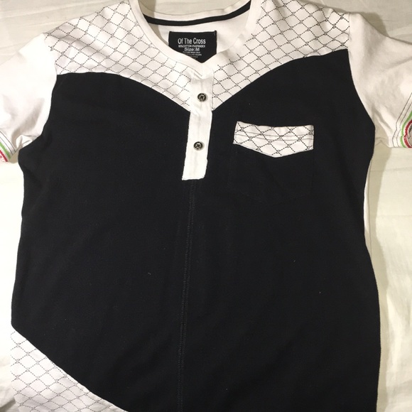 Of The Cross; Black and White Shirt - Picture 1 of 4